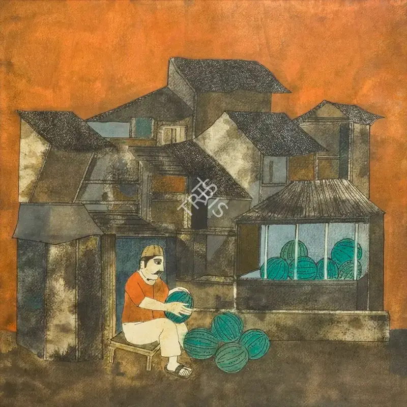 Narayan, Badri (Artist). Untitled, n.d. | Painting