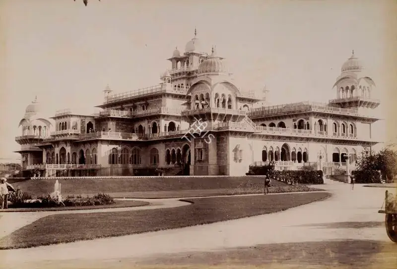 Unknown (Photographer). Albert Palace, Jeypore India - From the album 'India China and Australia'. Albumen print pasted on mount, n.d. | Antiquarian Photograph | Photography | 00115384