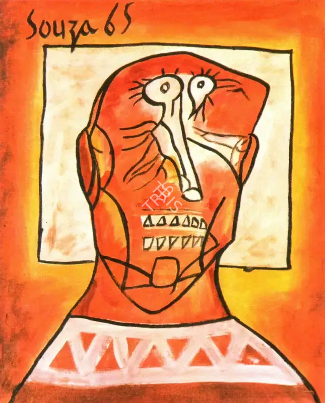 Souza, F.N. (Artist). Head, 1965 | Painting