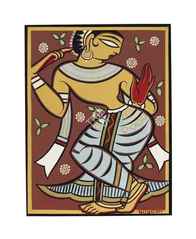 Roy, Jamini (Artist). Untitled (Gopini), n.d. | Painting
