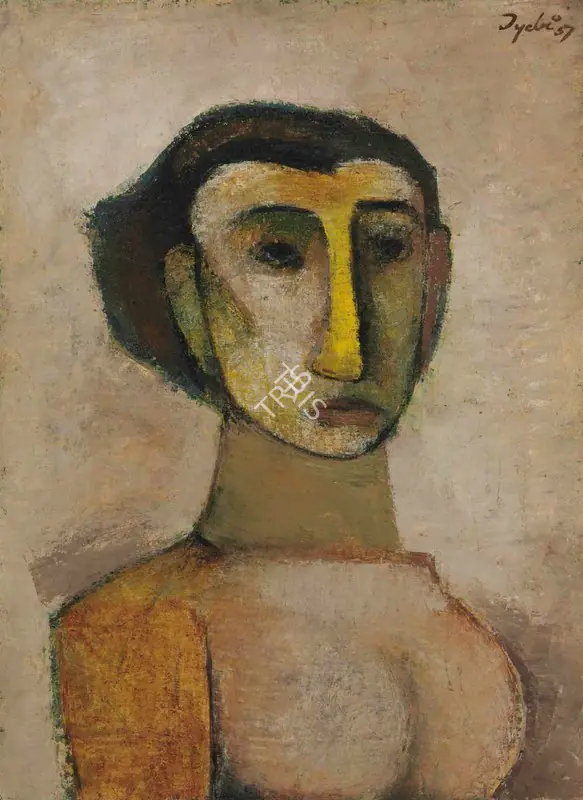 Mehta, Tyeb (Artist). Girl in Love, 1957 | Painting