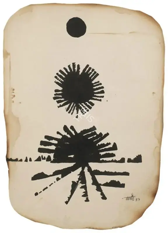Gaitonde, V.S. (Artist). Untitled, 1987 | Painting