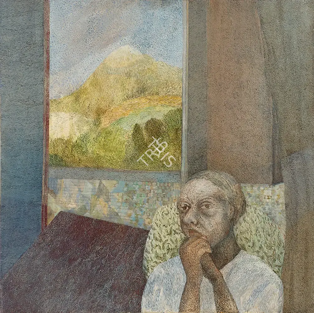 Chakravarty, Jayashree (Artist). Contemplation, 1983 | Painting