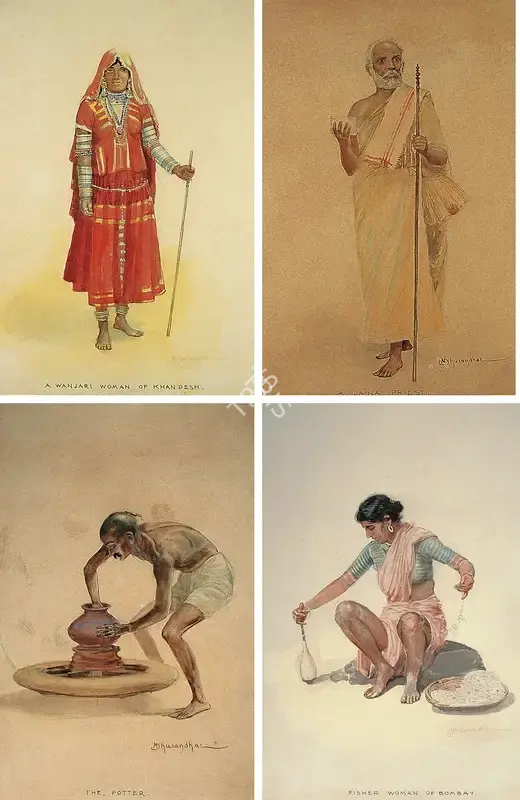 Dhurandhar, M.V. (Artist). The Potter, n.d. | Painting