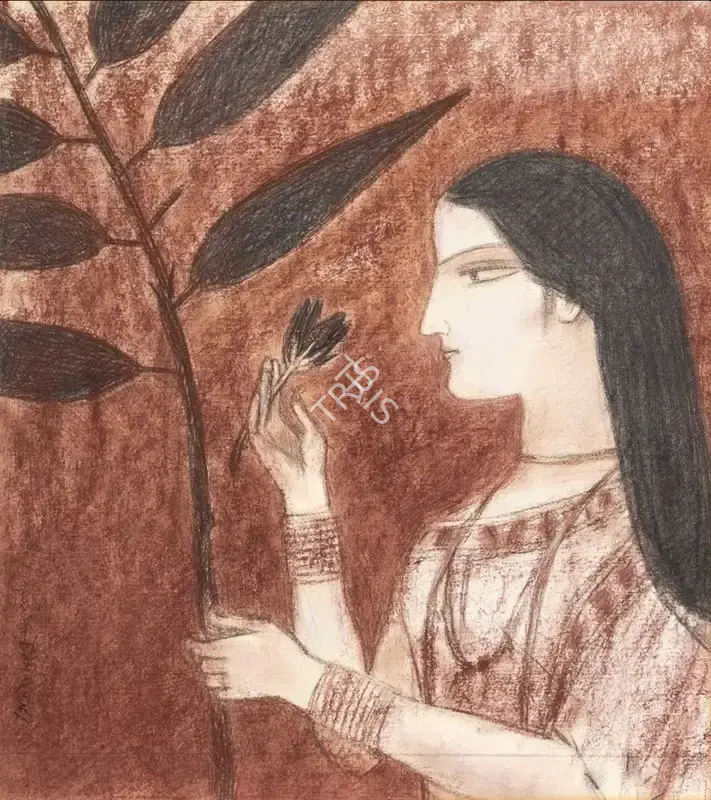 Pyne, Ganesh (Artist). Untitled (Black Flower), 2006 | Painting