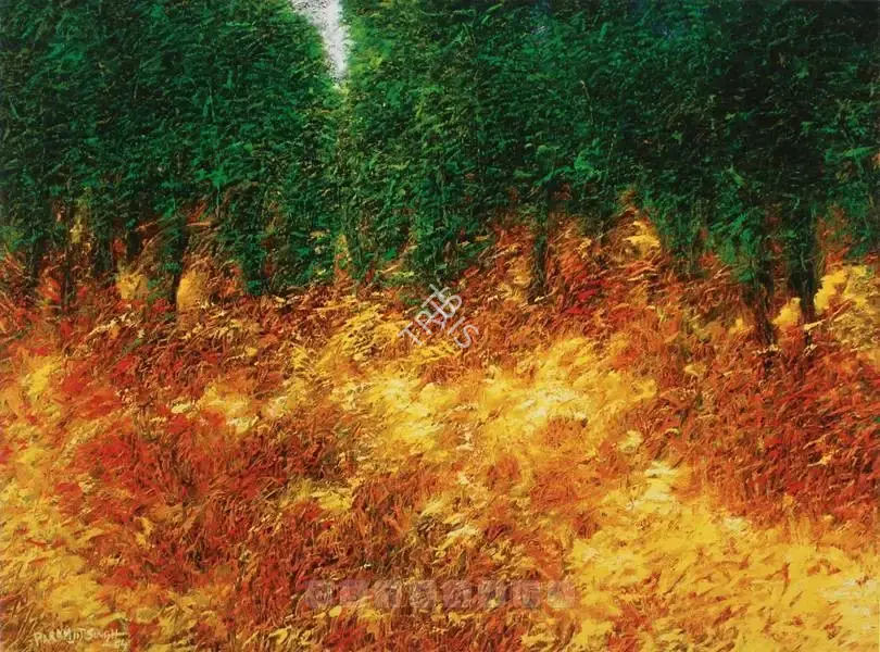 Singh, Paramjit (Artist). Untitled. Oil on canvas, 2004 | Painting  | 00881928
