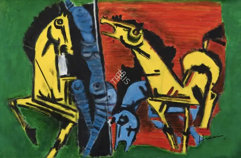 Husain, M.F. (Artist). Untitled, circa 1980s | Painting