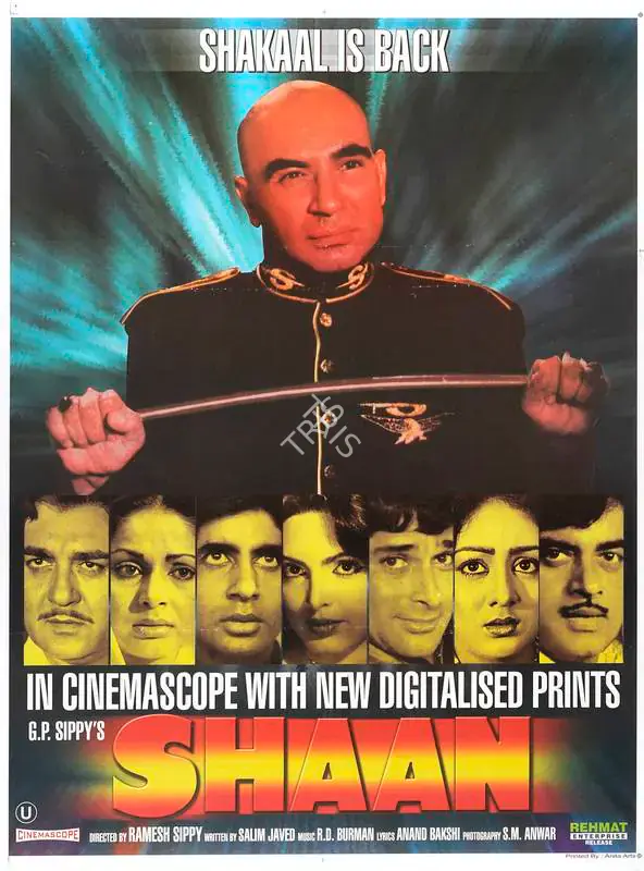 Sippy, G.P. (Producer), Shaan, 1980 | Full Sheet Poster | CinemaEducation | 00766978