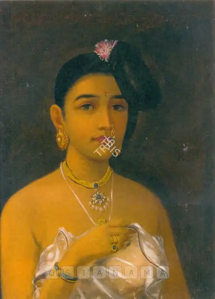 Varma, Raja Ravi (Artist). Maliyali Beauty. Oil on canvas, n.d. | Painting | FineArts | 00600381