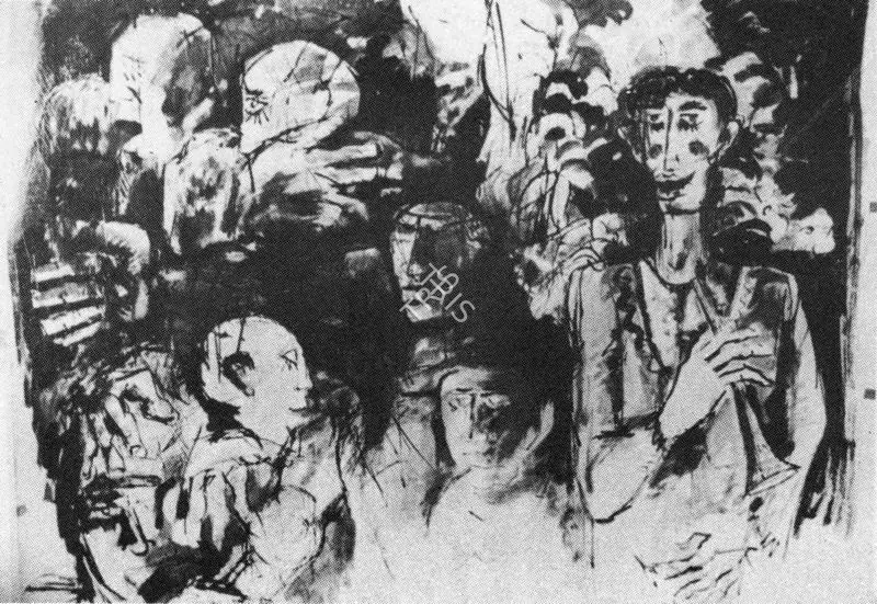Biswas, Nikhil (Artist). Musicians. 1960 | Art Heritage 8, 1988-1989 | Drawing | FineArts | 00530253