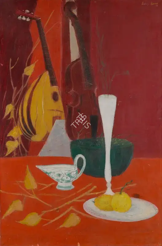 Burman, Sakti (Artist). Untitled (Still-Life). Oil on canvas, 1958 | Painting | FineArts | 00596193