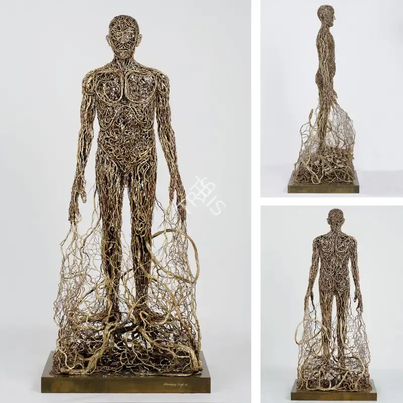 Singh, Dhananjay (Artist). Untitled. Bronze and copper wire, 2008 | Sculpture | FineArts | 00577136