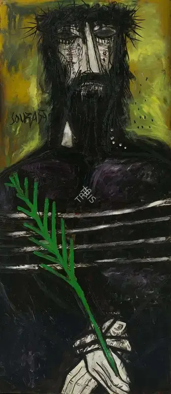Souza, F.N. (Artist). Christ on Palm Sunday, 1959 | Painting