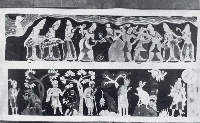 Manjusri (Artist). Copy of a Fresco in the Sundaranamara Temple, Ambalangoda, n.d. | Painting