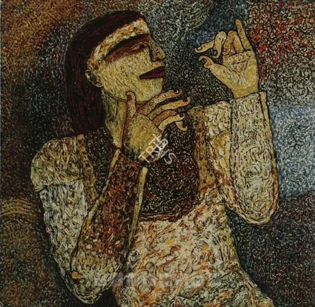 Chakravarty, Jayashree (Artist). Message Unknown. Oil on canvas, 1989 | Painting  | 00880974