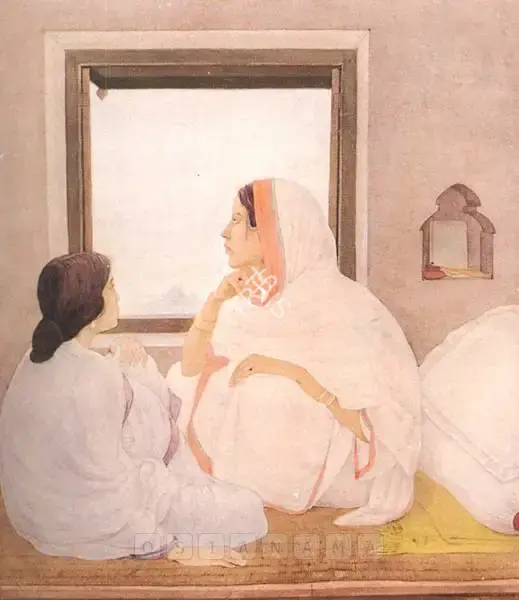 Sen, Sushil (Artist). Melancholy Thoughts, n.d. | Painting
