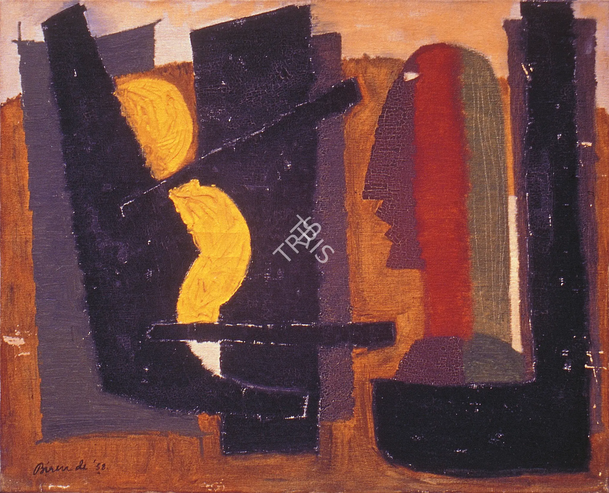 De, Biren (Artist). The Seer. Oil on canvas, 1958 | Painting | FineArts | 00375778