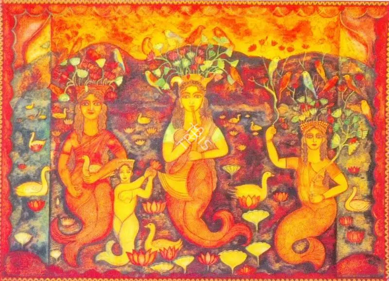 Burman, Jayshri (Artist). Untitled, n.d. | Painting