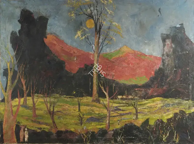 Attributed to K.K. Hebbar (Artist). Landscape, mid 1940s | Painting