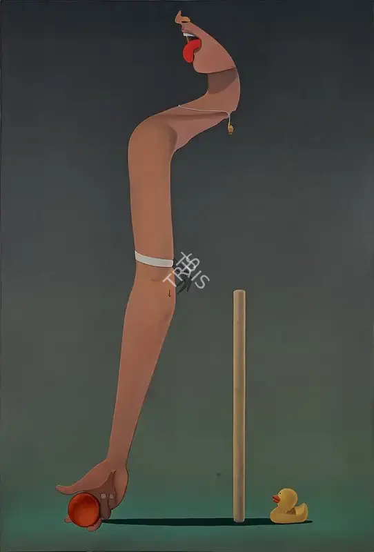 Nair, Surendran (Artist). Hand to Mouth : 15 Degrees of Separation' - Elysium (Cuckoonebulopolis), 2011 | Painting
