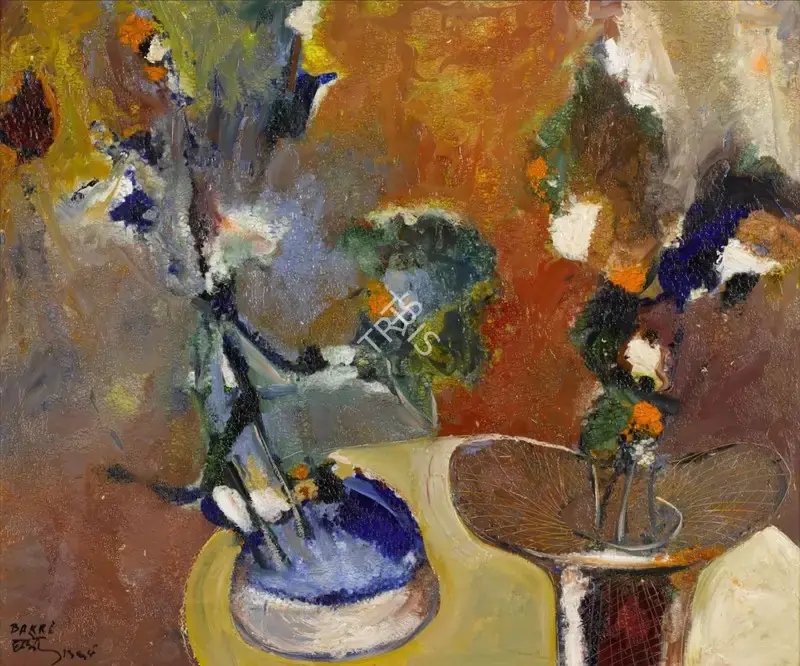 Bakre, S.K. (Artist). Still Life. Oil on board, 1966 | Painting | FineArts | 00576265