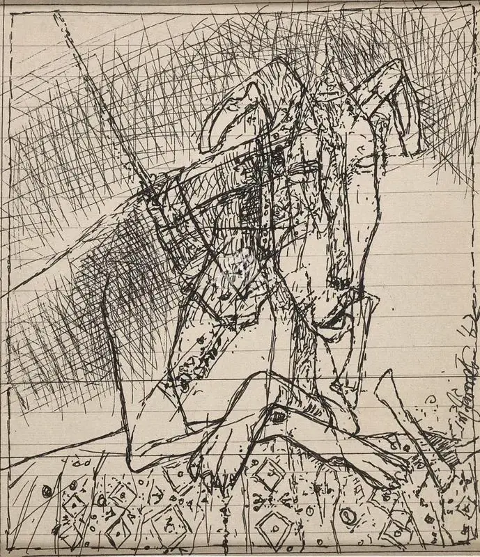 Pyne, Ganesh (Artist). Untitled (Dog), 1982 | Painting
