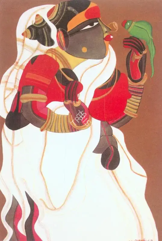 Vaikuntam, Thota (Artist). Untitled. Acrylic on canvas board, 2001 | Painting | FineArts | 00600270