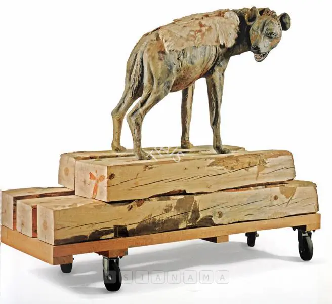 Kher, Bharti (Artist). Misdemeanour. Painted fiberglass, wood and fur, 2006 | Sculpture | FineArts | 00575718