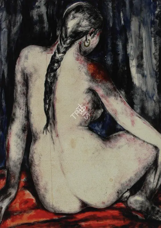 Ara, K.H. (Artist). Untitled (Nude), n.d. | Painting