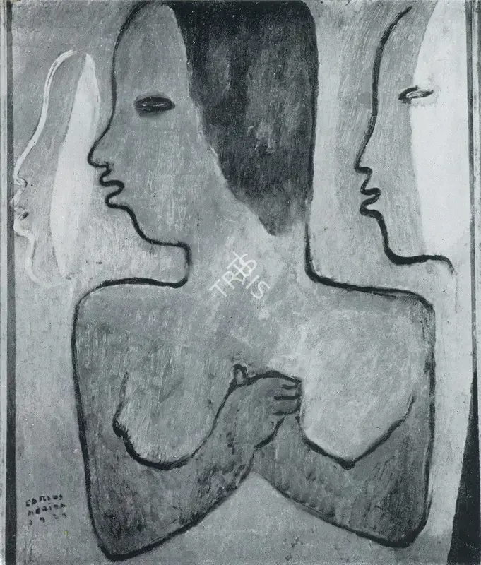 Merida, Carlos (Artist). Profiles, n.d. | Painting