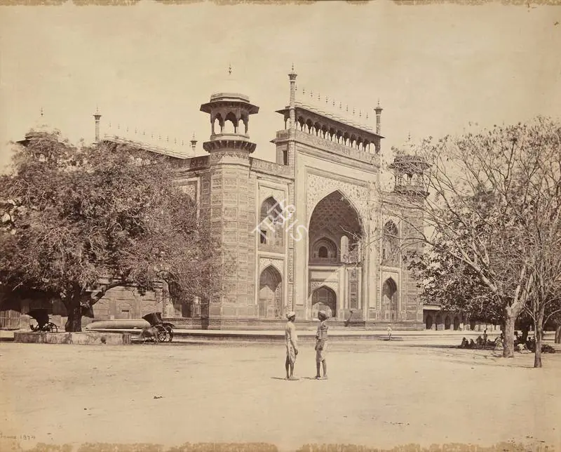Bourne, Samuel (Photographer). Gate to Taj Mahal, Agra. Albumen print, c.1864-1866 | Antiquarian Photograph | Photography | 00114961