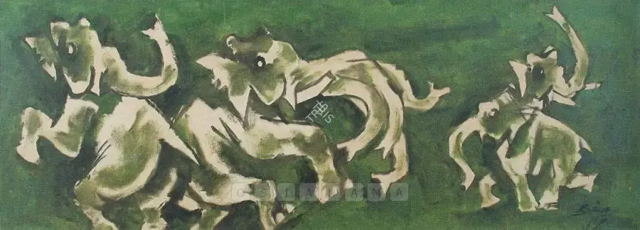 Husain, M.F. (Artist). Periyar, n.d. | Painting