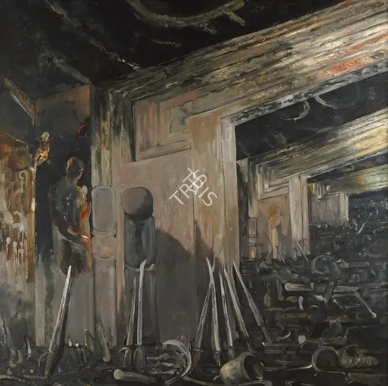 Natesan, Shibu (Artist). Fultility Of Device. Oil on canvas, 1995 | Painting | FineArts | 00575204