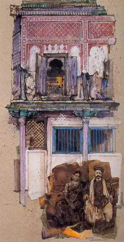 Bahulkar, Suhas (Artist). Nostalgia XII, 1996 | Painting