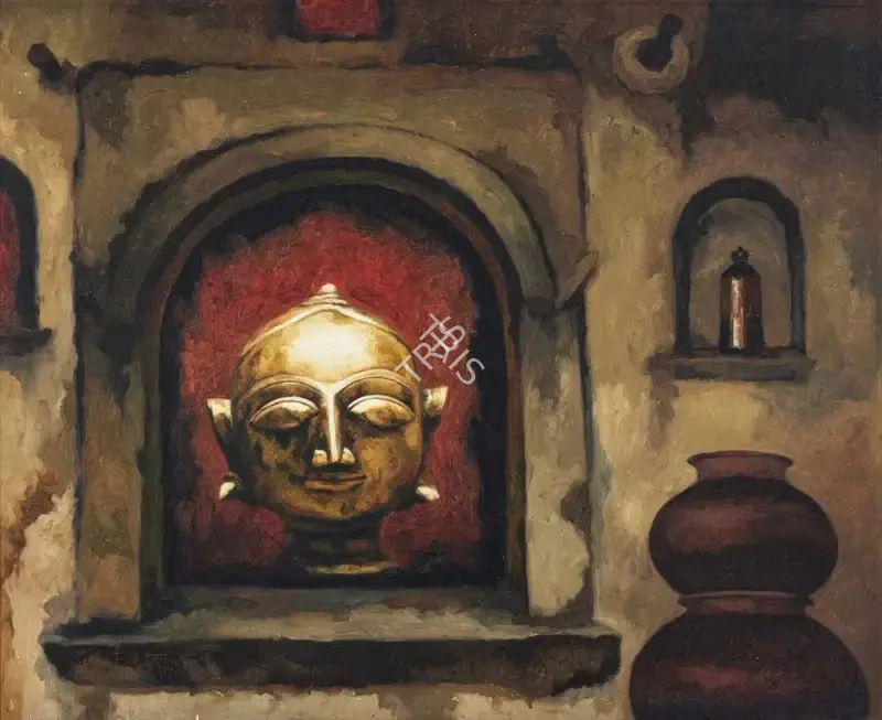 Bhattacharya, Sanjay (Artist). Untitled. Oil on canvas, 1997 | Painting | EconomicsArt | 00870648