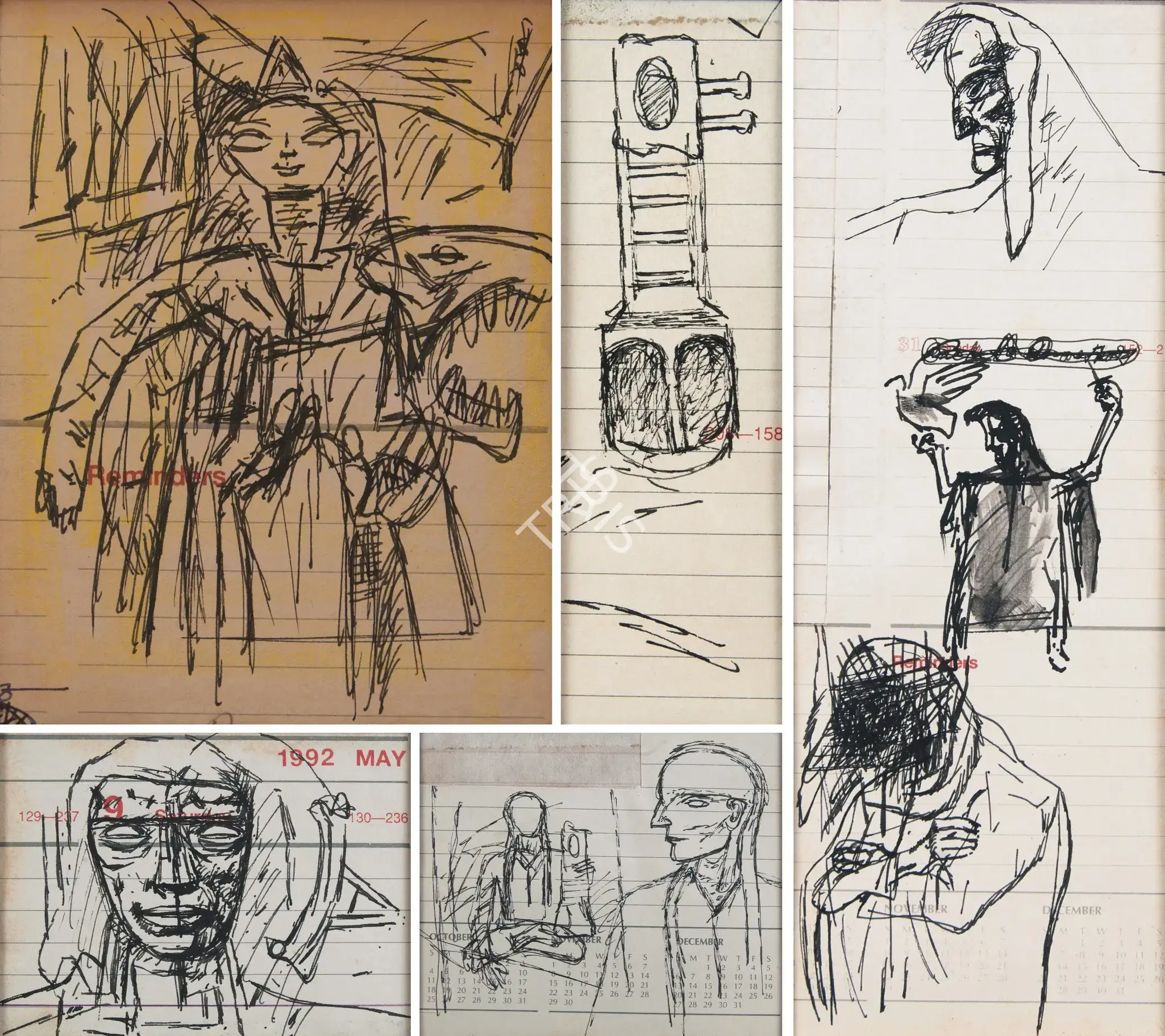 Pyne, Ganesh (Artist). Untitled, 1992 | Drawing