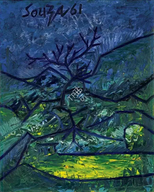 Souza, F.N. (Artist). Untitled, 1961 | Painting