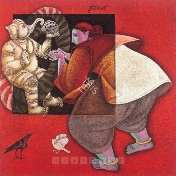 Gujral, Satish (Artist). Untitled. Mixed media on canvas, 2002 | Painting | FineArts | 00598196