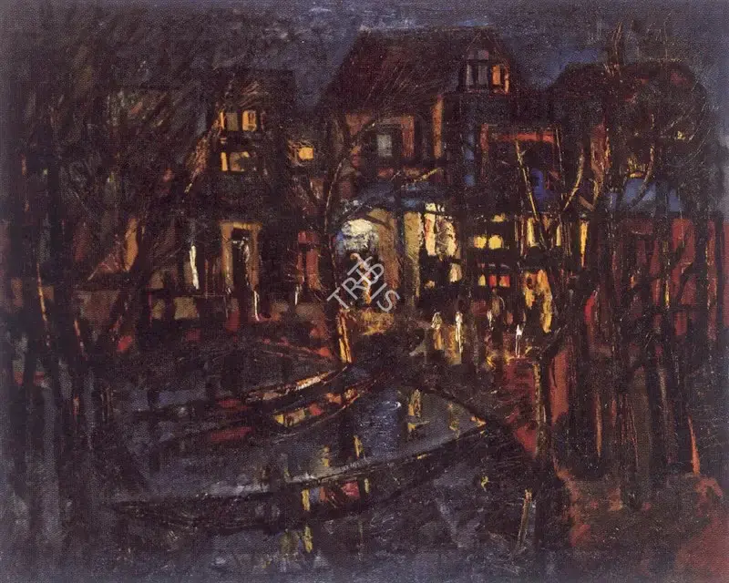 Chandra, Avinash (Artist). Landscape, c.1955 | Painting