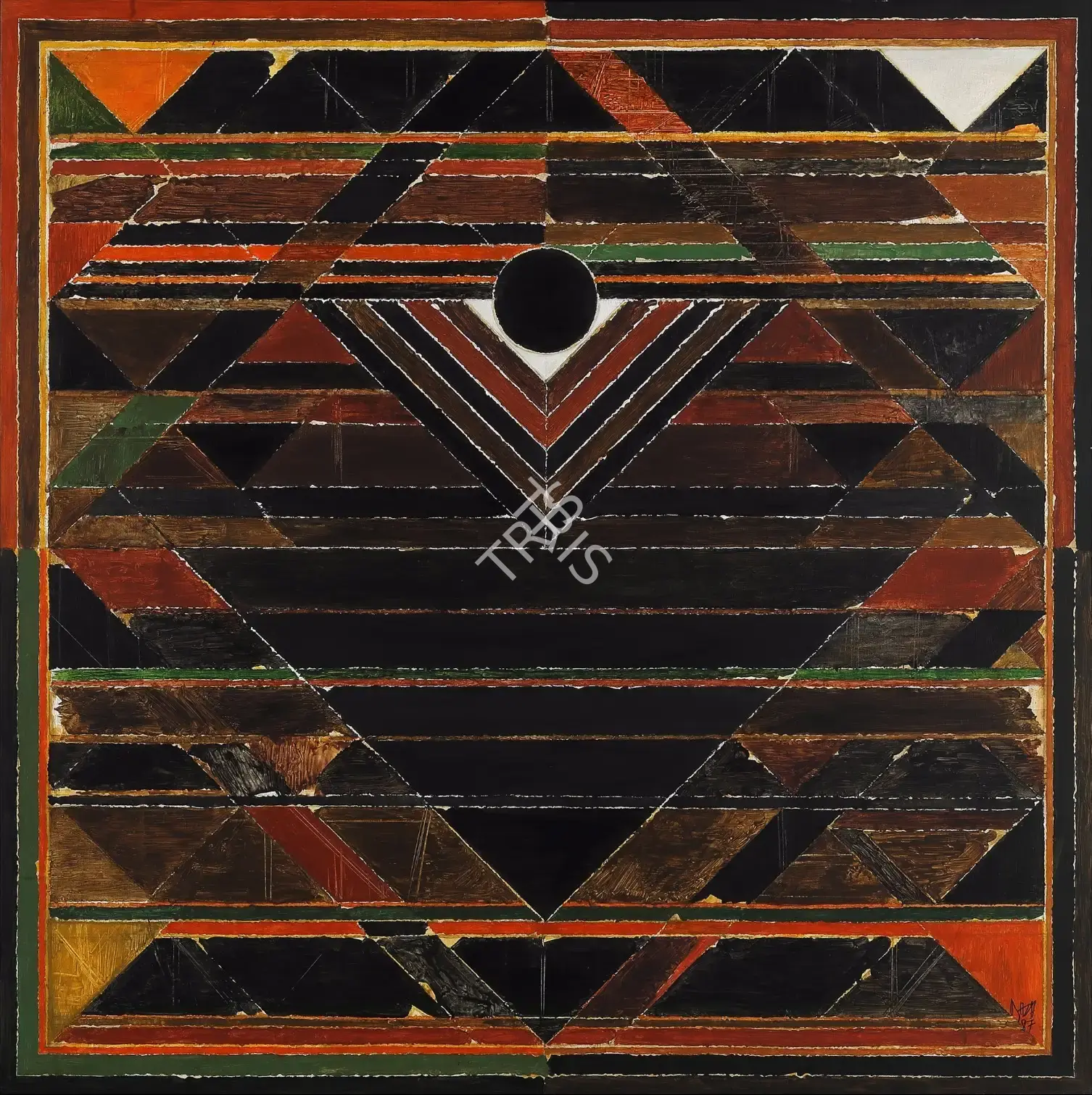 Raza, S.H. (Artist). Germination, 1987 | Painting
