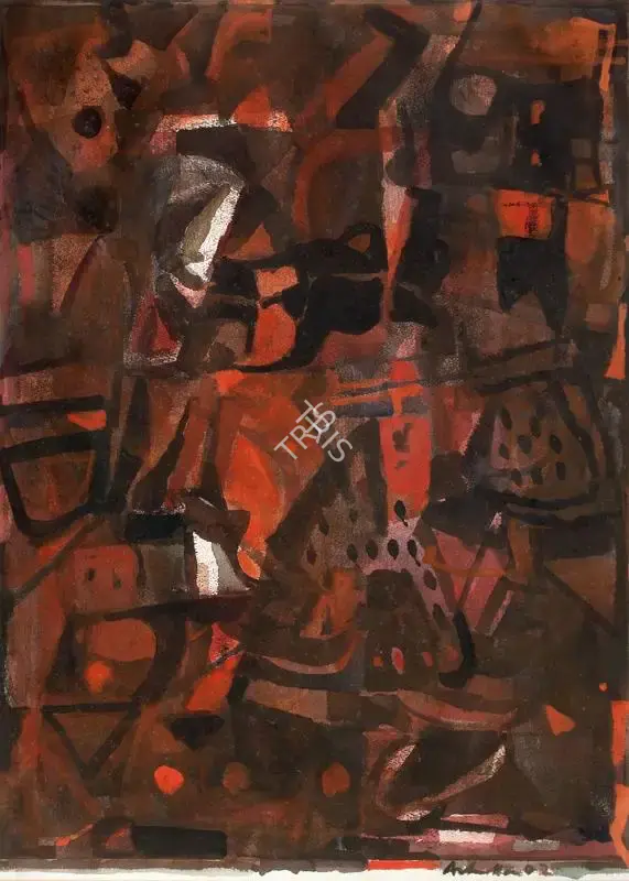 Kudallur, Achutan (Artist). Untitled. Mixed media on paper, 2002 | Graphic Art | FineArts | 00338507