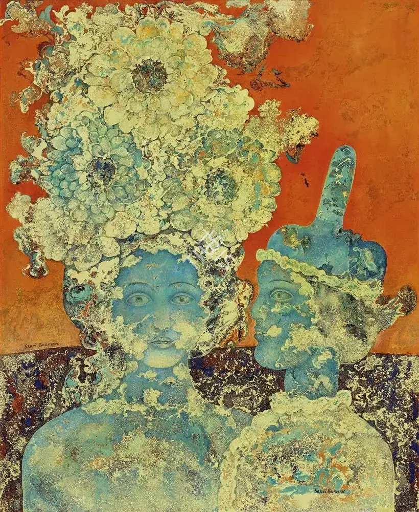 Burman, Sakti (Artist). Untitled. Oil on canvas, c.1970 | Painting | FineArts | 00546493
