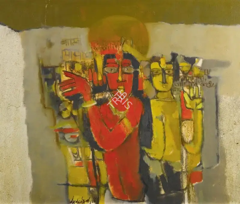 Das, Arup (Artist). Untitled. Oil on canvas, 1965 | Painting | FineArts | 00646717