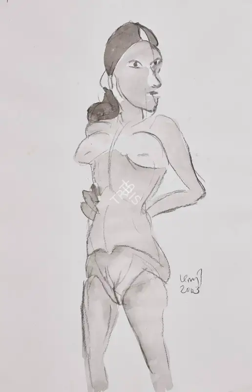 Subramanyan, K.G. (Artist). Untitled (Lady), 2003 | Painting