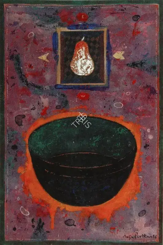 Parthan, Baiju (Artist). Untitled. Mixed media on canvas pasted on board, 1996 | Painting | FineArts | 00599302