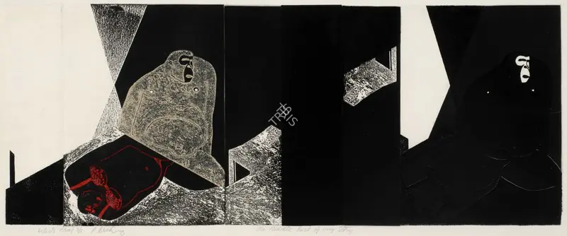 Broota, Rameshwar (Artist). The Middle Part of My Story. Etching on paper; Edition AP, 1/6, 1973 | Graphic Art | FineArts | 00357659