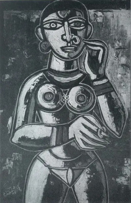 Souza, F.N. (Artist). Nude Colvont, 1954 | Painting