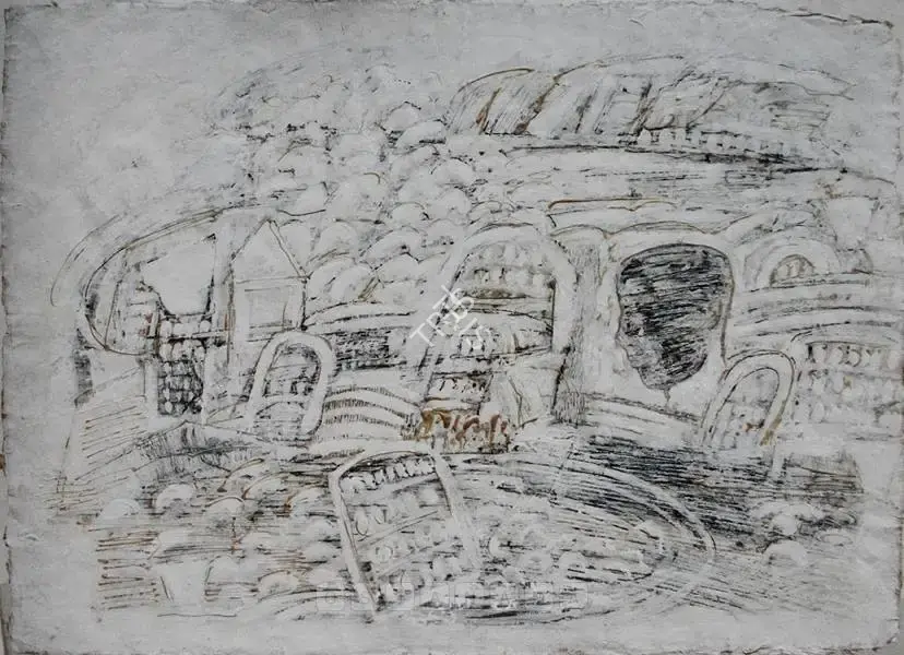 Chakravarty, Jayashree (Artist). Oh Why I, n.d. | Painting