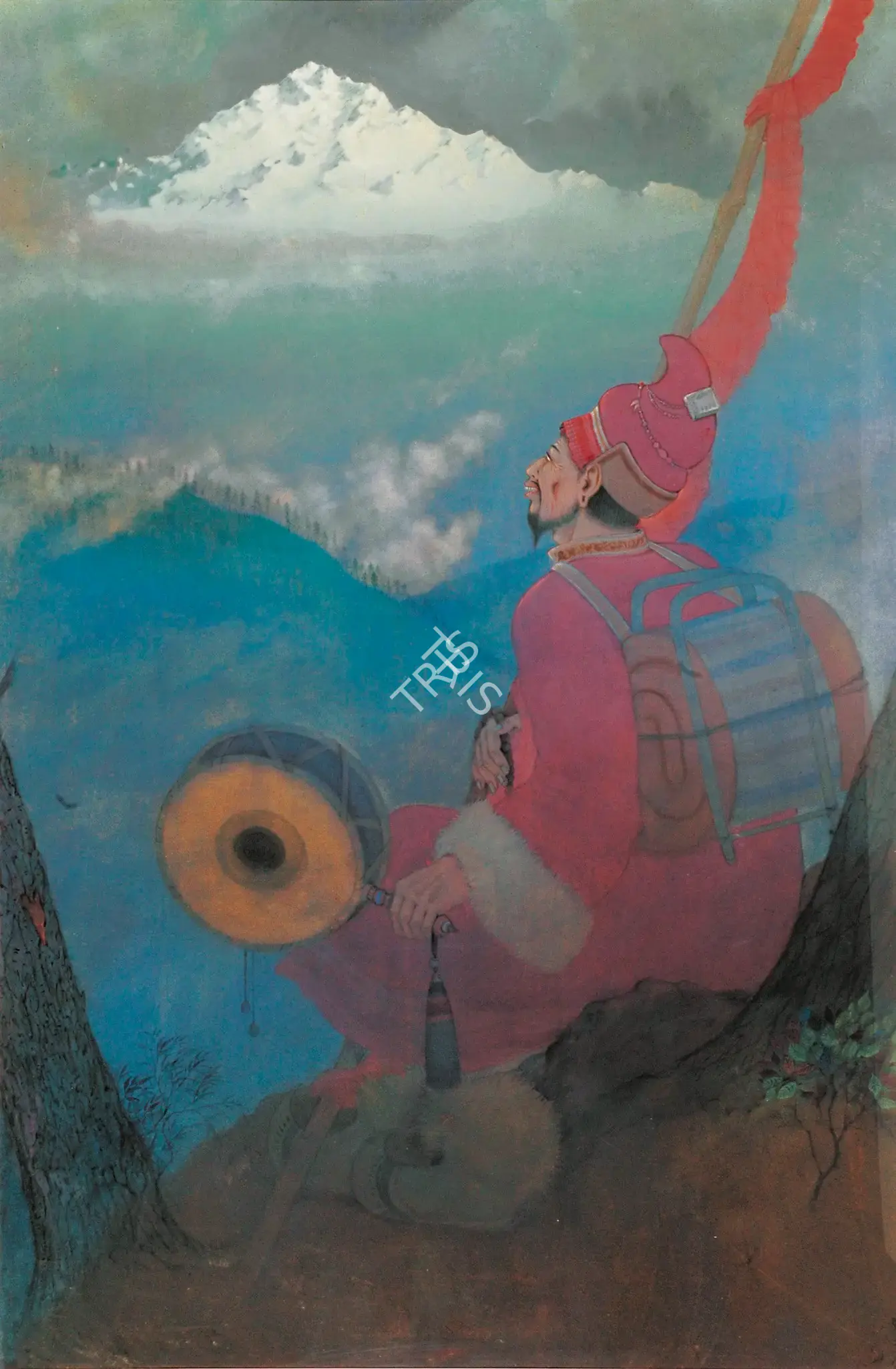Arya, Badri Nath (Artist). Lama, 1965 | Painting