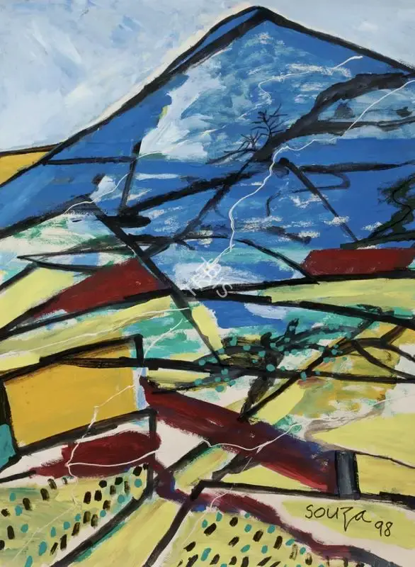 Souza, F.N. (Artist). Untitled. Acrylic on paper, 1998 | Painting | FineArts | 00420132